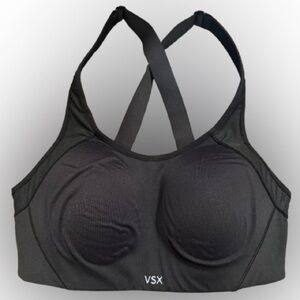 VSX Black Padded Sports Bra with Crisscross Back 34D